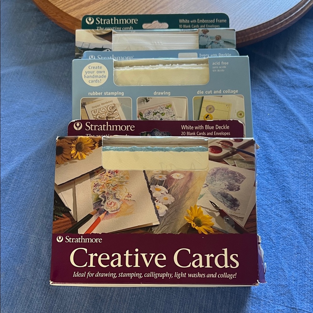 3 boxes of Strathmore Creative Cards